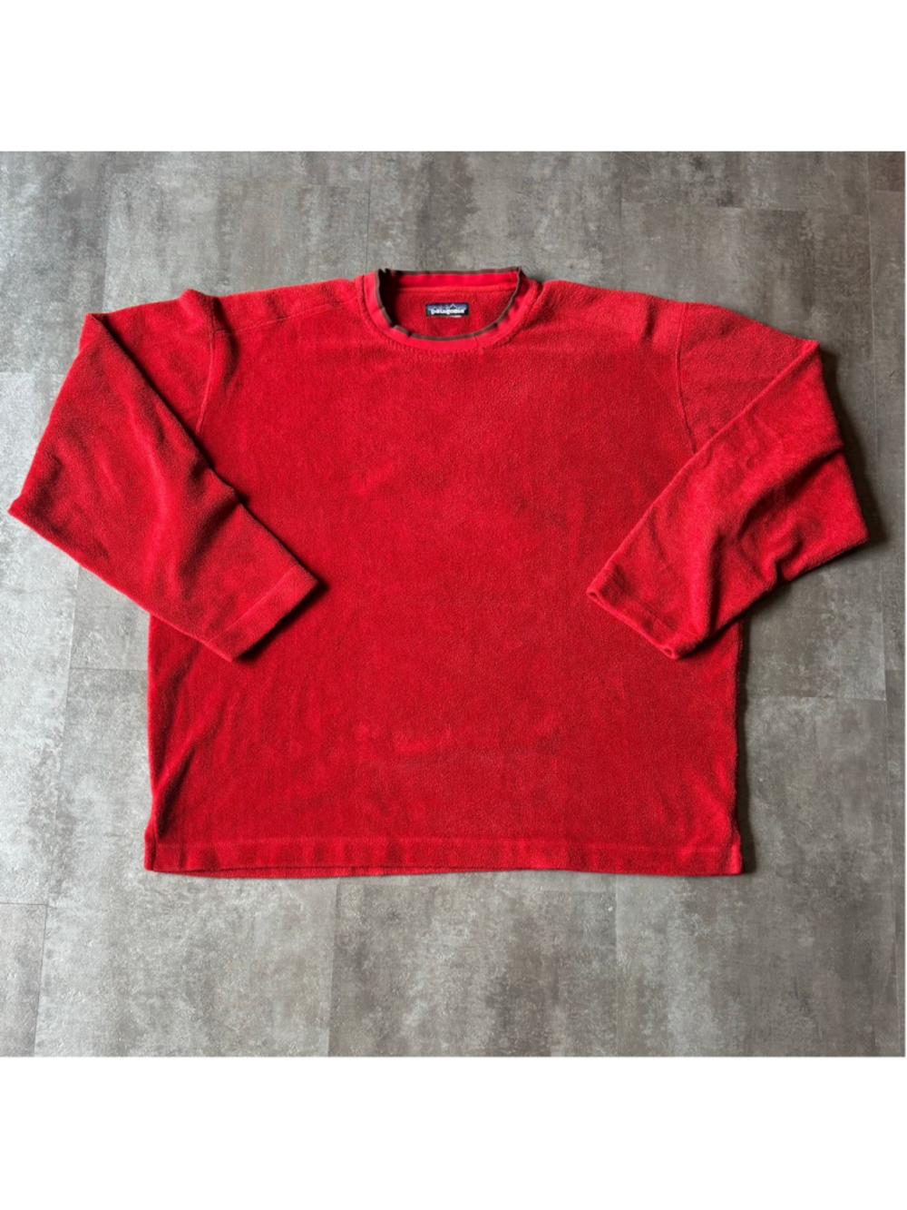Vintage Patagonia Rhythm Fleece Sweater Mens XL Red